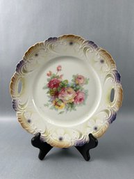 Painted German Porcelain Plate