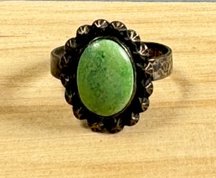 Vintage Sterling And Stone Ring