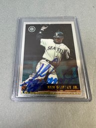 Ken Griffey Jr Autographed Topps Chrome Card.