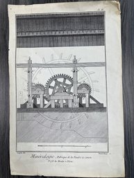 Drawing Of A Water Wheel Language Is French.