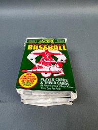 6 Unopened MLB Card Packs Series 1 1991 Score.