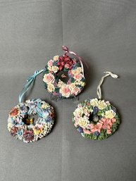 Set Of 3 Ornaments From Lena Lou Collection