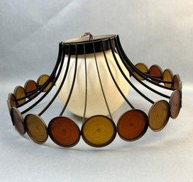 Vintage Metal & Acrylic Ceiling Lamp