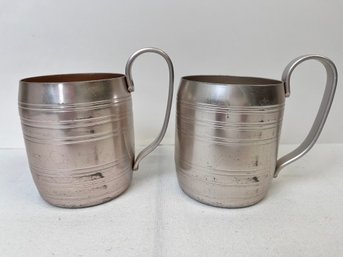 2 Retro Aluminum Mugs.