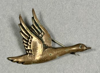 Sterling Flying Bird Pin  - Mexico