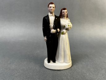 Vintage Porcelain Wedding Couple Made In Occupied Japan Marked P&h.