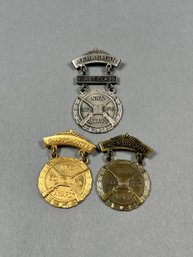 Three Vintage NRA Sharpshooter Medals