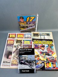 Lot Of Racing Magazines.