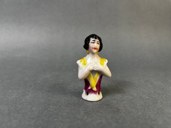 Vintage Porcelain Half Doll.