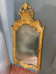 Large Gilded Asian Themed Mirror.