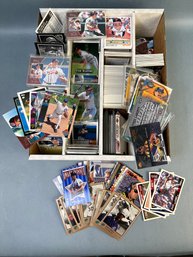 Box Of Racing And MLB Cards.