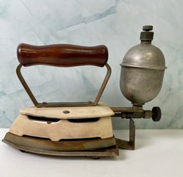 Antique Gas Powered Iron By American Gas Machine Co