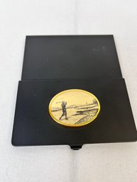 Old Time Scotland Golf Business Card Holder.