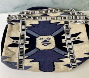 Heavy Woven Full Zip Indigenous Design Bag