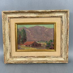 Edgar Payne Oil Painting Of El Rodeo Ranch In Beverly Hills, CA
