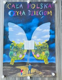 Polish Children's Reading Poster - Poster By Signed By Artist, Rafal Olbiski