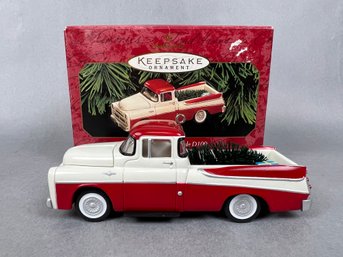 Hallmark Keepsake 1957 Dodge Sweptside D100 Truck Ornament.