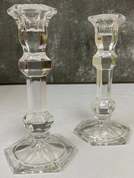 Vintage Crystal Candlelabras BEAUTIFUL Glassware