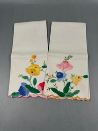 Hand Applique Hand Towels