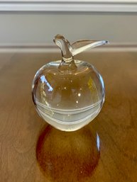 Art Glass Apple With Internal Gold Accent By Patricia Faye