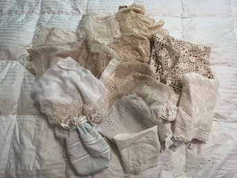 Lot Of Vintage Lace Scrap Pieces