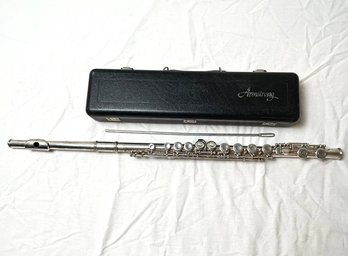 Armstrong Flute With Case And Cleaner Rod