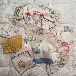 Large Lot Of Vintage Embroidery Items