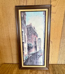 Framed Lithograph Picture Of Venice *LOCAL PICKUP ONLY - NO SHIPPING*