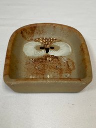 VTG Mid Century Owl Pottery Dish Tray