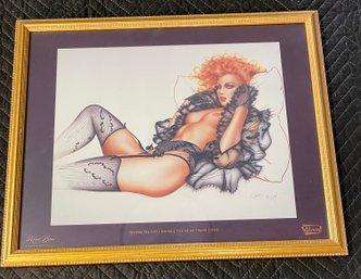 Robert Bane Edition, Framed Print 'Between Two Evils By Olivia'