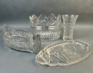 Lot Of 4 Crystal Glass Pieces