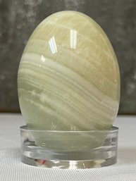 Stone Banded Striped Onyx Egg Crystal Art