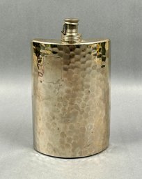 Hammered Silver Plated Flask - West Germany