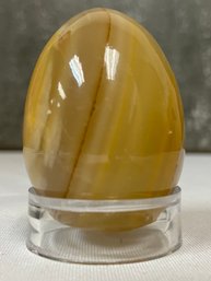 Stone Banded Striped Onyx Egg Crystal Art