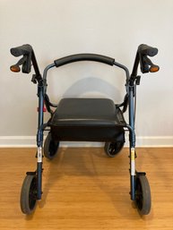 Nova Walker With Seat Storage And Brakes-300 Lbs Max