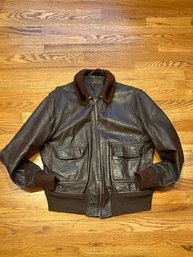 Vintage Foster Sportswear & Co. Leather Bomber Jacket - Size 44