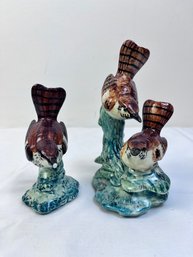 Lot Of 2 Stangl Pottery Bird With Damage.