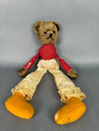 Vintage Teddy Bear That Has Been Loved