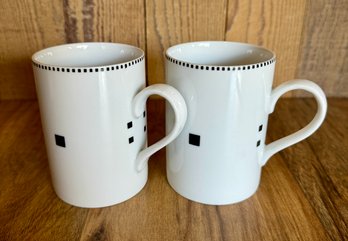 Set Of 2 Vintage Swid Powell Tuxedo Mugs *LOCAL PICKUP ONLY - NO SHIPPING*