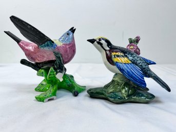 2 Stangl Pottery Birds With Damage.