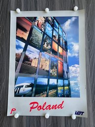 Polish Airlines Poster - Produced By Polish National Tourist Office