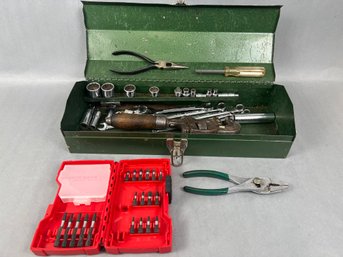 Vintage SK Wayne Tool Box With Tools.