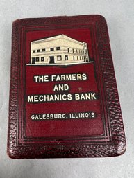 Farmers & Mechanics Bank Galesburg Ill Coin Bank.