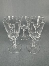 5 Crystal Apertif Glasses