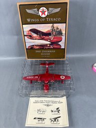 Wings Of Texaco 1940 Gruman Goose Diecast Savings Bank.