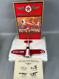 Wings Of Texaco 1930 Air Travel Model R Mystery Ship Die Cast Saving's Bank.