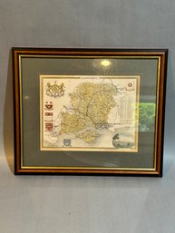 Hampshire Map Vintage