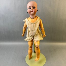 S & H 1079 Porcelain Doll Head With Composition Body