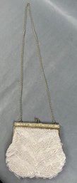 Beaded Clutch With Chain.