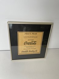 Framed Coca Cola Bottling Co Print